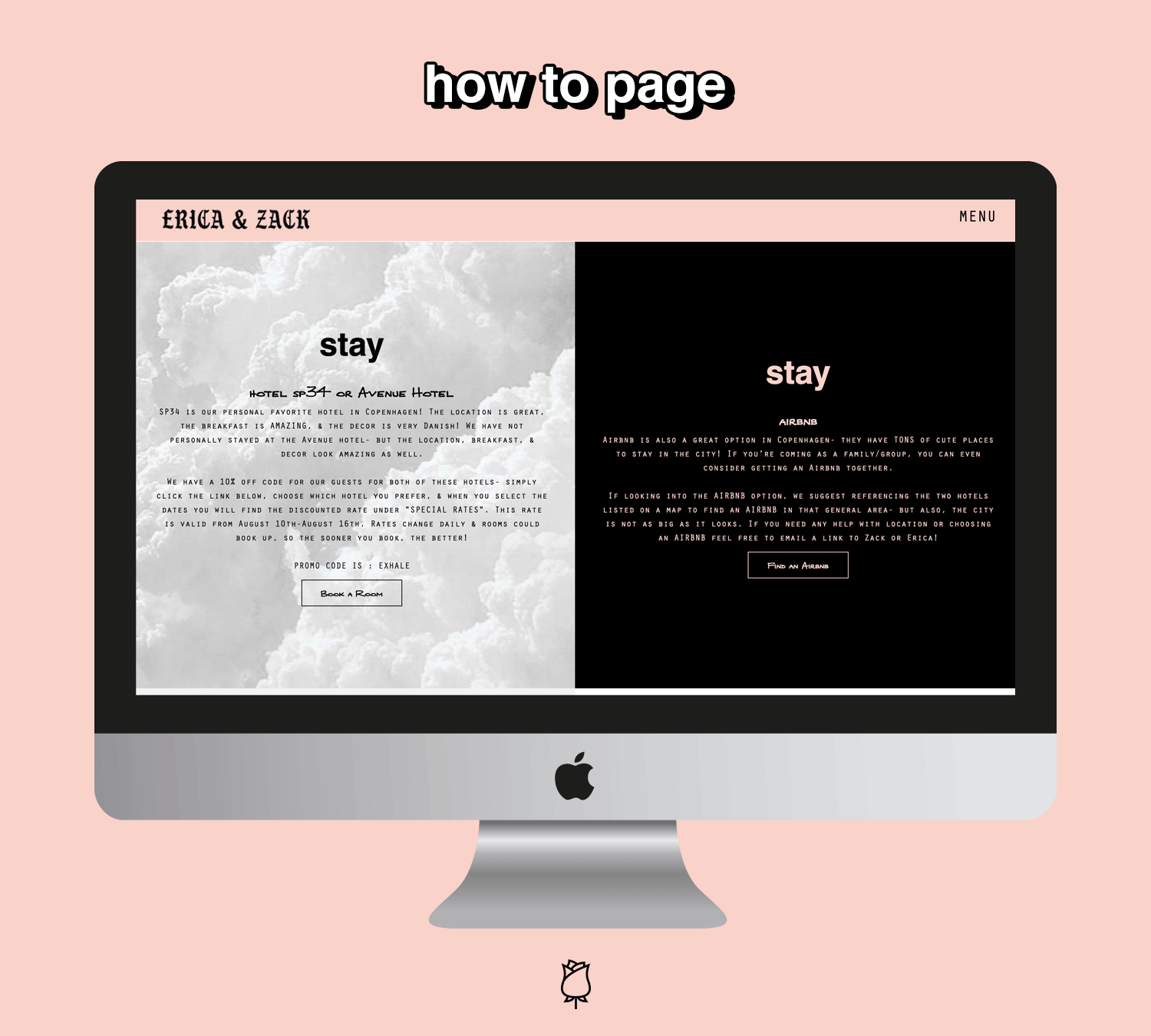 fashionlush, wedding website, modern wedding website, bliss & bone