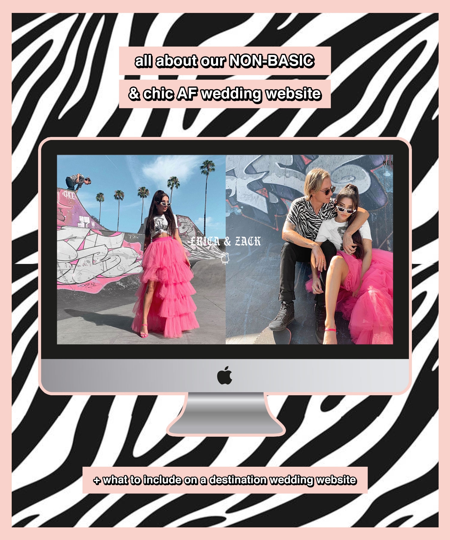 fashionlush, wedding website, modern wedding website, bliss & bone